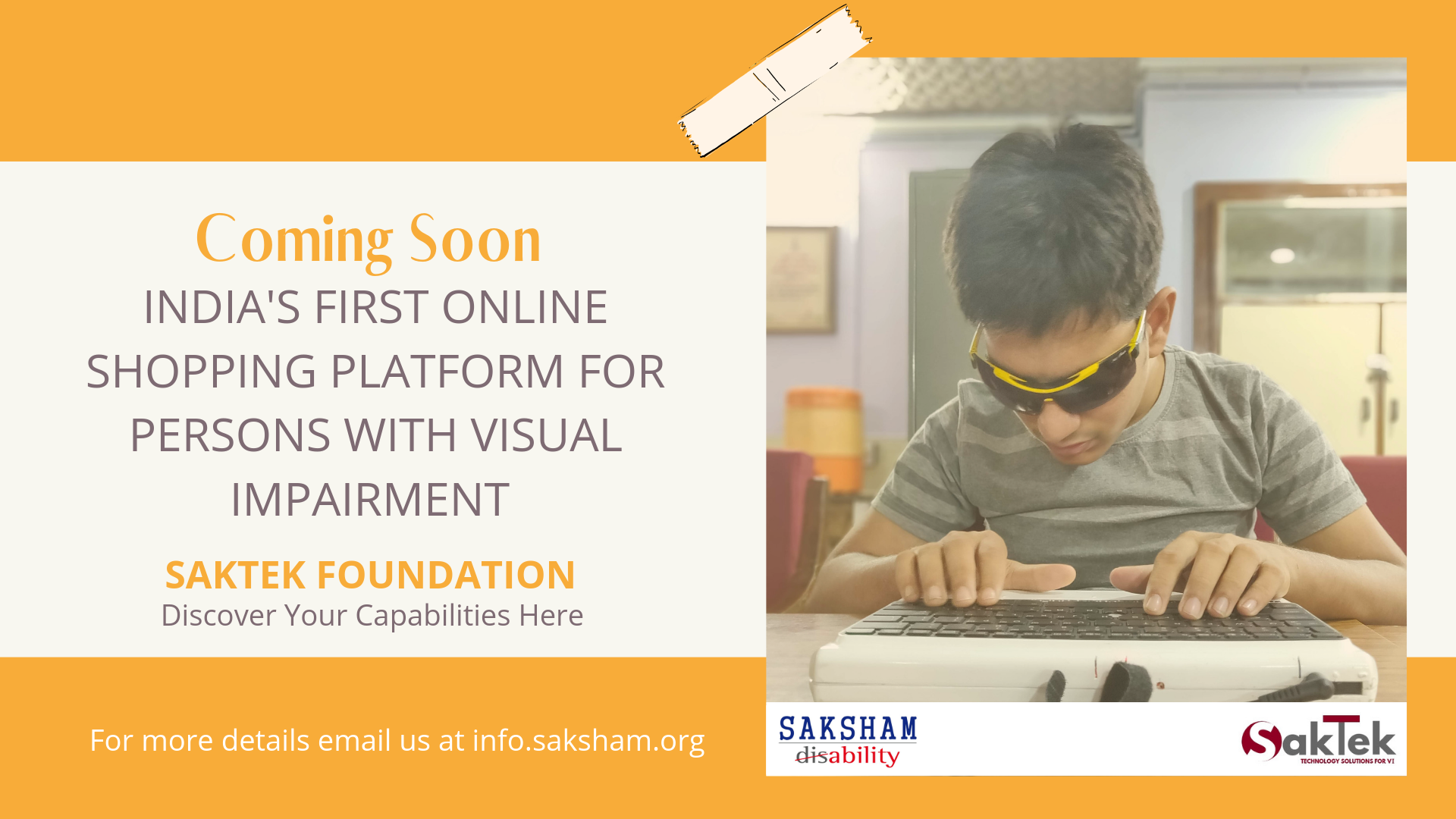 Online Store for Assistive Technology Solution for persons with Visual Impairment- Launching Soon. 